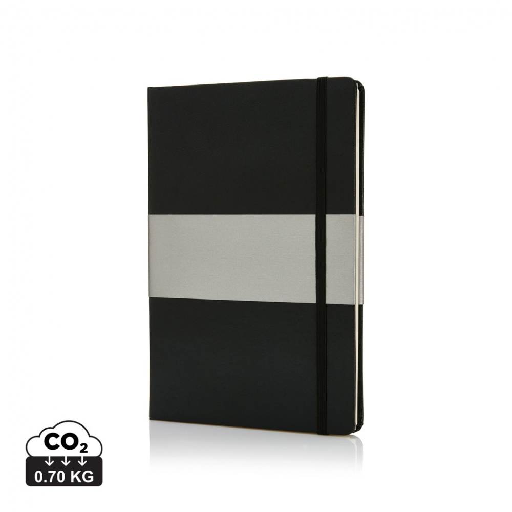 Logo trade promotional product photo of: Deluxe hardcover A5 notebook