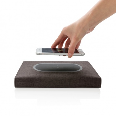 Logo trade promotional gifts picture of: Air 5W wireless charging notebook cover A5
