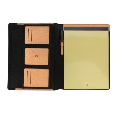 Logo trade promotional items picture of: Deluxe cork portfolio A4 with pen