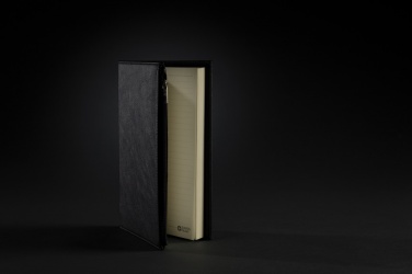 Logo trade promotional gift photo of: Swiss Peak A5 PU notebook with zipper pocket