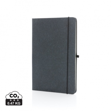 Logo trade business gifts image of: Recycled leather hardcover notebook A5