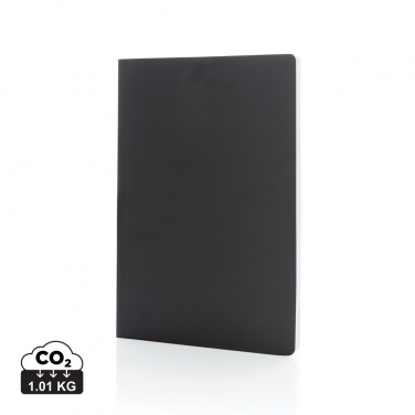 Logo trade promotional giveaways picture of: Impact softcover stone paper notebook A5