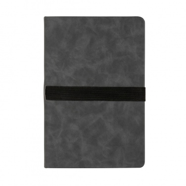 Logo trade promotional products image of: Deluxe hardcover PU notebook A5 with phone and pen holder