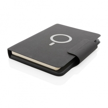 Logo trade promotional items image of: Artic Magnetic 10W wireless charging A5 notebook