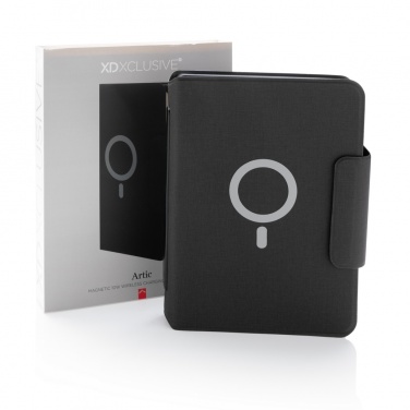 Logotrade promotional products photo of: Artic Magnetic 10W wireless charging A5 notebook