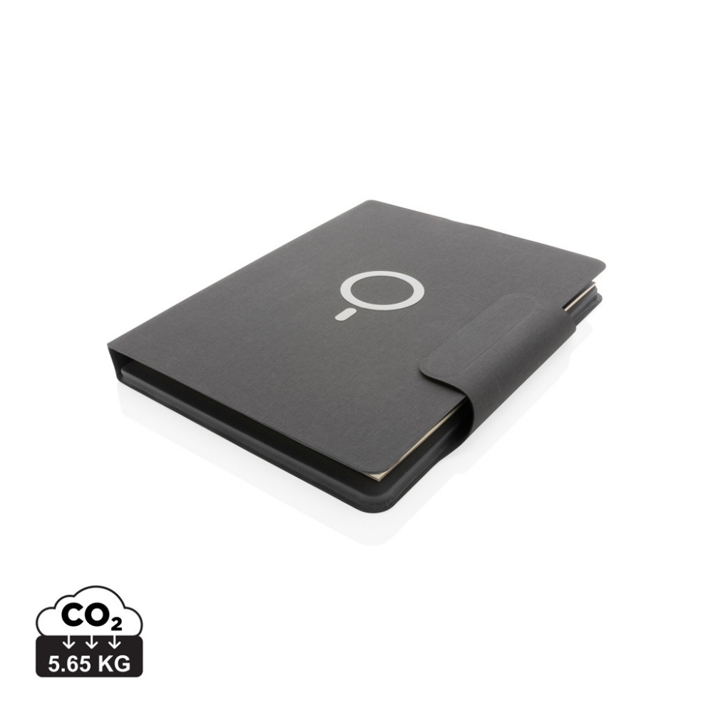 Logotrade promotional product picture of: Artic Magnetic 10W wireless charging A4 portfolio
