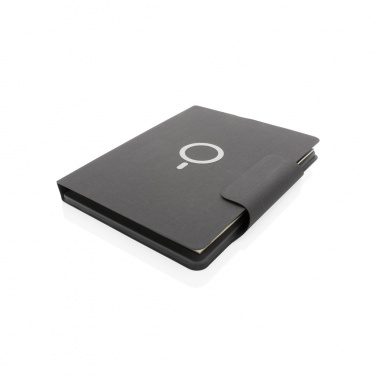 Logo trade promotional product photo of: Artic Magnetic 10W wireless charging A4 portfolio