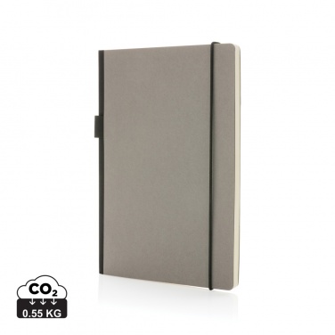 Logo trade promotional giveaways picture of: A5 deluxe kraft hardcover notebook