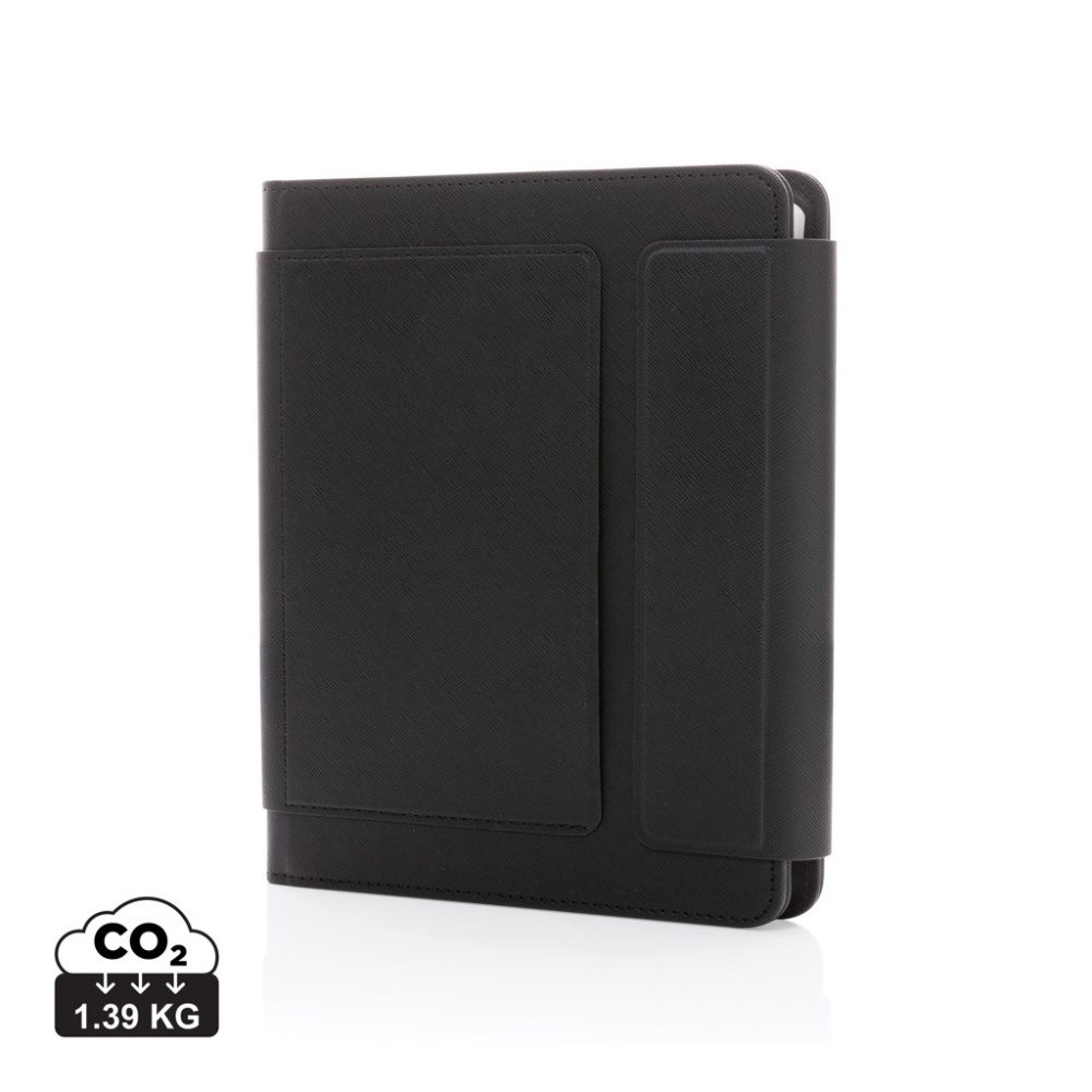 Logo trade promotional gifts image of: Swiss Peak Heritage RCS rPU A5 stone paper portfolio