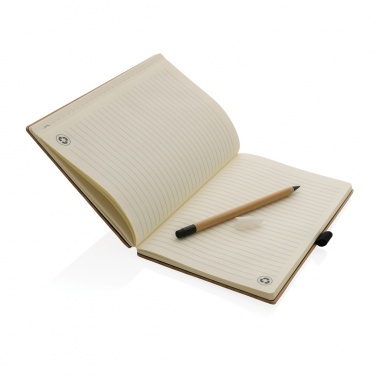Logotrade promotional merchandise photo of: Bamboo notebook and infinity pencil set