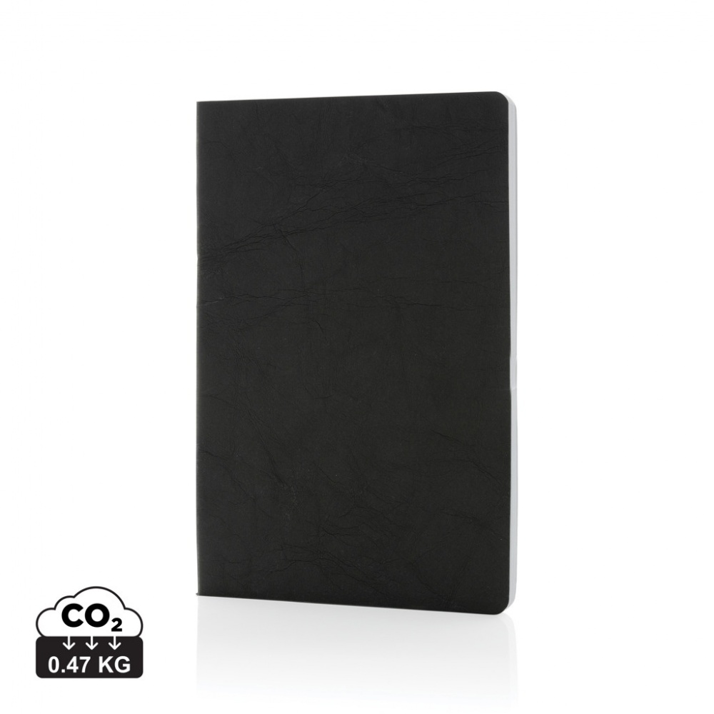 Logo trade promotional gifts picture of: Salton A5 GRS certified recycled paper notebook