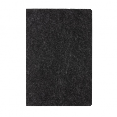 Logotrade promotional product image of: Phrase GRS certified recycled felt A5 notebook
