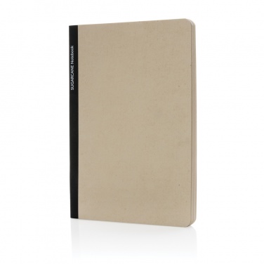 Logo trade corporate gifts image of: Stylo Sugarcane paper A5 Notebook