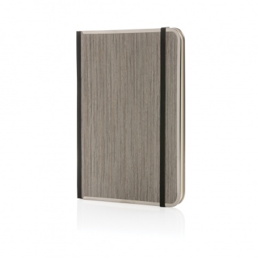 Logo trade advertising products image of: Treeline A5 wooden cover deluxe notebook