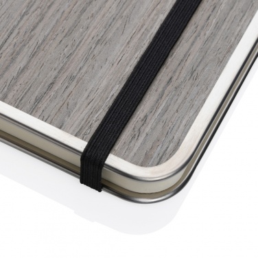 Logo trade promotional product photo of: Treeline A5 wooden cover deluxe notebook