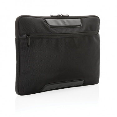 Logo trade promotional merchandise photo of: Swiss Peak AWARE™ RPET Voyager 15.6" laptop sleeve
