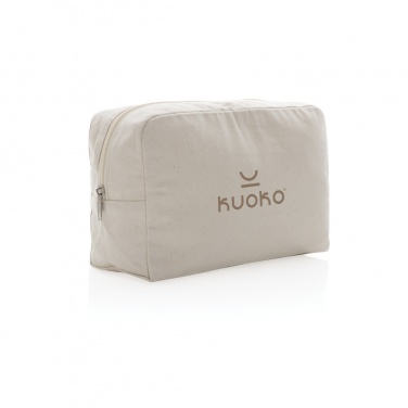 Logotrade corporate gift image of: Impact Aware™ 285 gsm rcanvas toiletry bag undyed
