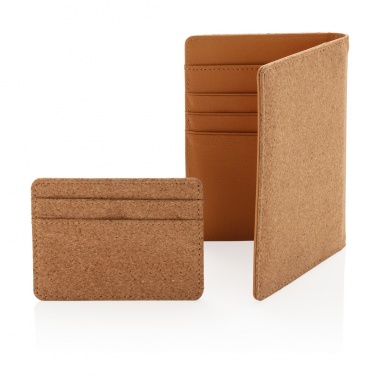 Logotrade promotional merchandise image of: Cork secure RFID slim wallet