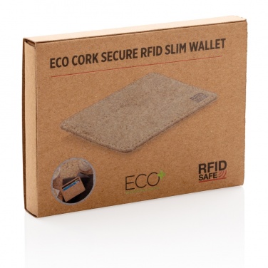 Logo trade promotional merchandise picture of: Cork secure RFID slim wallet