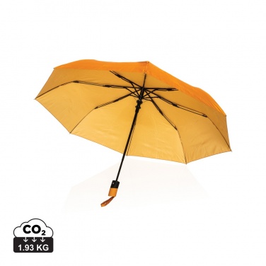 Logo trade promotional giveaways image of: 21" Impact AWARE™ 190T mini auto open umbrella