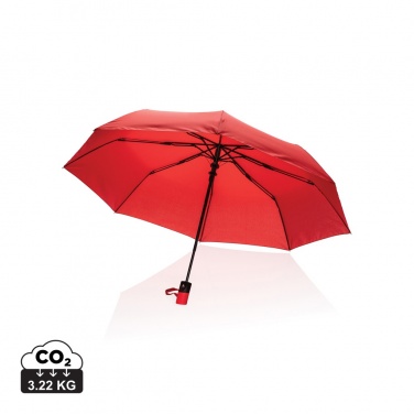 Logo trade corporate gift photo of: 21" Impact AWARE™ RPET 190T mini auto open umbrella