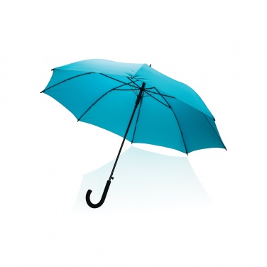 Logo trade promotional giveaways image of: 23" Impact AWARE™ RPET 190T standard auto open umbrella