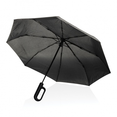 Logotrade promotional product picture of: Yara 21" AWARE™ RPET solid colour umbrella with carabiner
