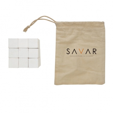 Logo trade promotional giveaway photo of: Wooden brain game in canvas pouch