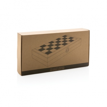 Logotrade promotional gifts photo of: Luxury wooden foldable chess set