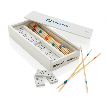 Logotrade advertising products photo of: Deluxe mikado/domino in wooden box