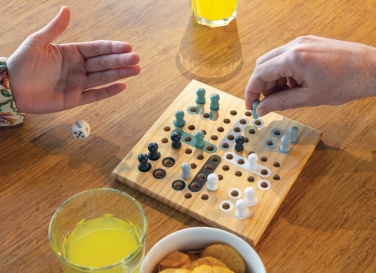 Logo trade business gifts image of: Claire wooden Ludo game