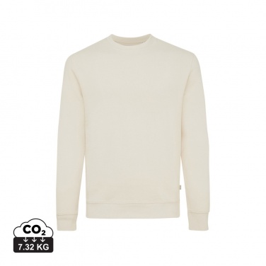 Logo trade promotional merchandise image of: Iqoniq Denali recycled cotton crew neck undyed
