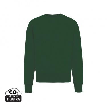 Logo trade promotional merchandise photo of: Iqoniq Kruger relaxed recycled cotton crew neck