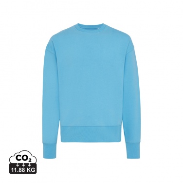 Logo trade promotional gift photo of: Iqoniq Kruger relaxed recycled cotton crew neck