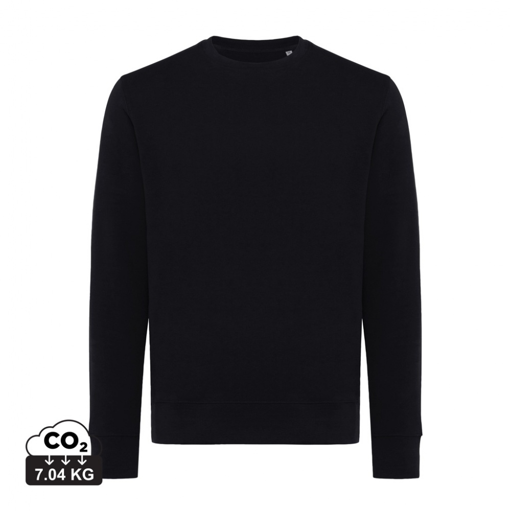 Logo trade promotional giveaway photo of: Iqoniq Etosha lightweight recycled cotton crew neck