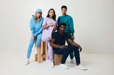 Logo trade promotional products image of: Iqoniq Yoho recycled cotton relaxed hoodie