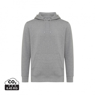 Logo trade corporate gifts image of: Iqoniq Rila lightweight recycled cotton hoodie