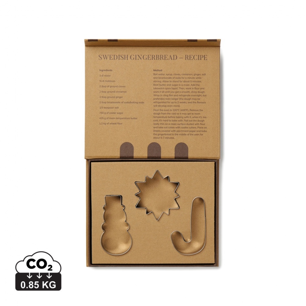 Logo trade corporate gifts picture of: VINGA Classic cookie cutter 3-piece set