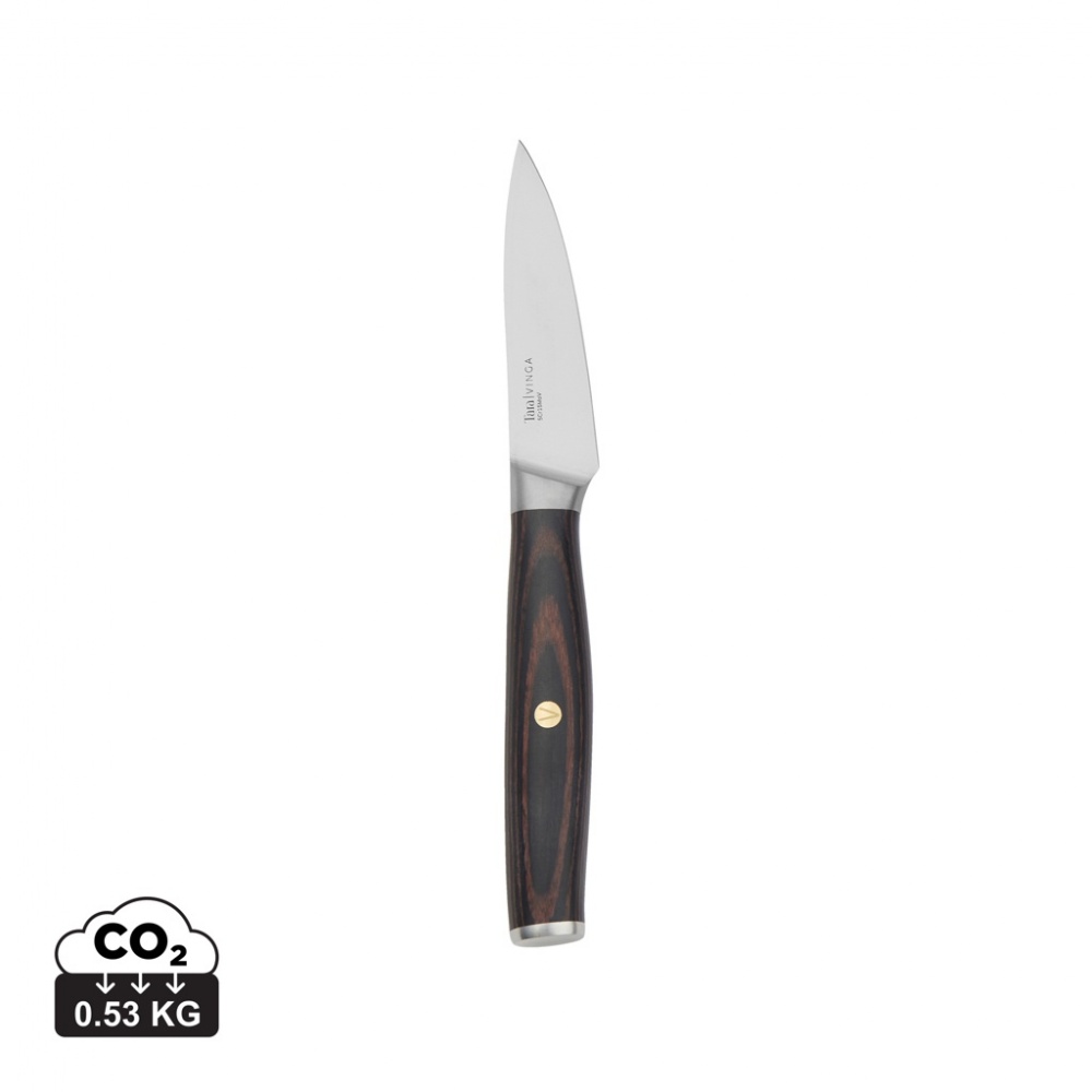 Logo trade promotional items image of: VINGA Tara RCS recycled steel paring knife