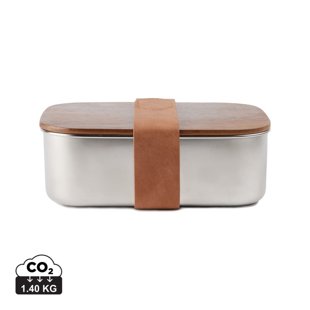 Logo trade promotional giveaways image of: VINGA Ciro RCS recycled steel lunch box