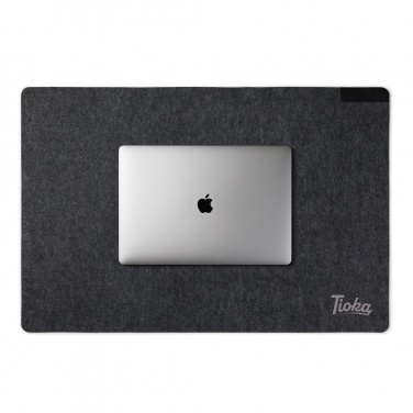 Logo trade corporate gifts picture of: VINGA Albon GRS recycled felt desk pad