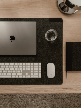 Logo trade advertising product photo of: VINGA Albon GRS recycled felt desk pad