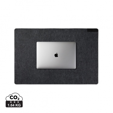 Logo trade promotional giveaways picture of: VINGA Albon GRS recycled felt desk pad
