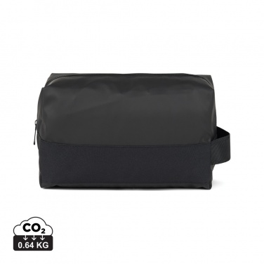 Logo trade promotional item photo of: VINGA Livorno GRS recycled polyester toiletry bag
