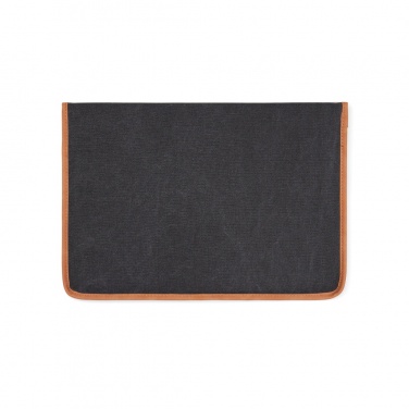 Logo trade promotional gifts picture of: VINGA Bosler GRS recycled canvas 14" laptop sleeve