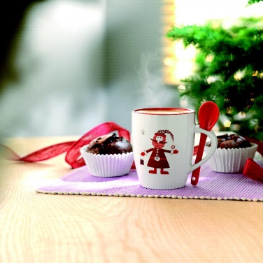 Logotrade promotional products photo of: Mug with spoon 250ml