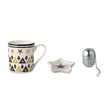 Logo trade promotional giveaways image of: Mug mini plate filter in box