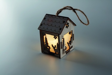 Logotrade promotional product picture of: MDF house with light