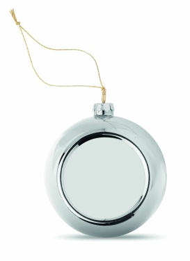 Logo trade promotional giveaways image of: Christmas ball for sublimation
