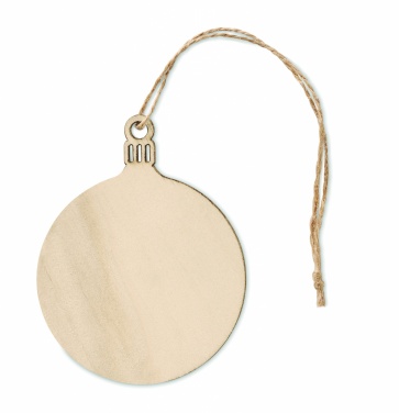 Logotrade promotional product picture of: Wooden Tree bauble hanger